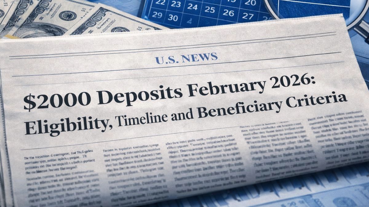 $2000 Direct Deposits Coming in February