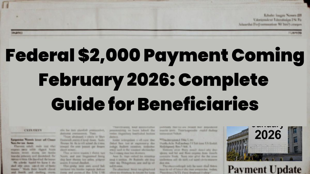 Federal $2,000 Payment Coming February 2026