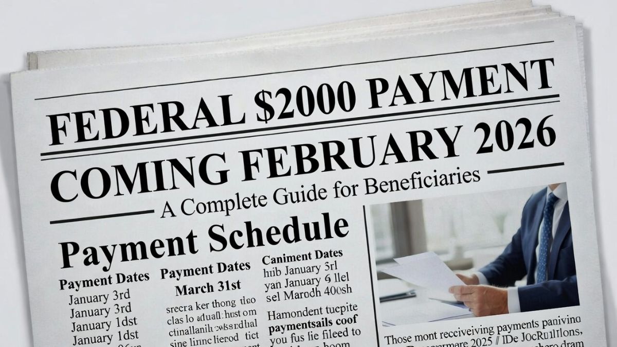 Federal $2000 Payment Coming February